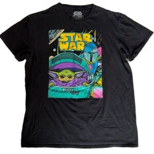 Star Wars The Mandalorian Black T-Shirt